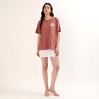 Women's Pink Cotton Round Neck Casual T-Shirt, गुलाबी, small