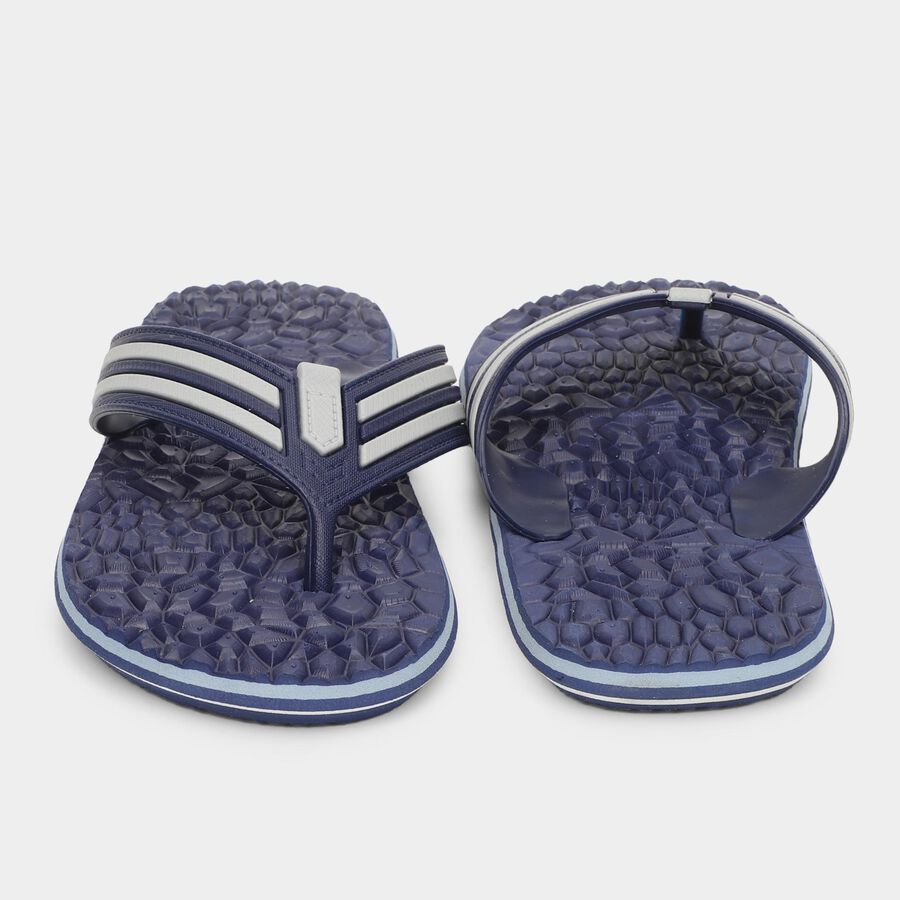 Men's V Strap Slipper, Blue, large image number null