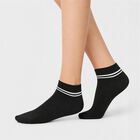 Women's Assorted Regular Fit Striped Pack of 3 Socks, Assorted, small