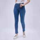 Women's Stonewashed Blue Skinny Fit High-Rise Jeans, Mid Blue, small image number null