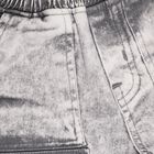 Boys' Washed Gray Cargo Style Bermuda Shorts, Light Grey, small image number null