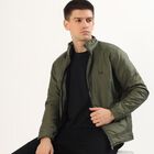 Men's Muted Olive High Neck Casual Jacket, Olive, small image number null
