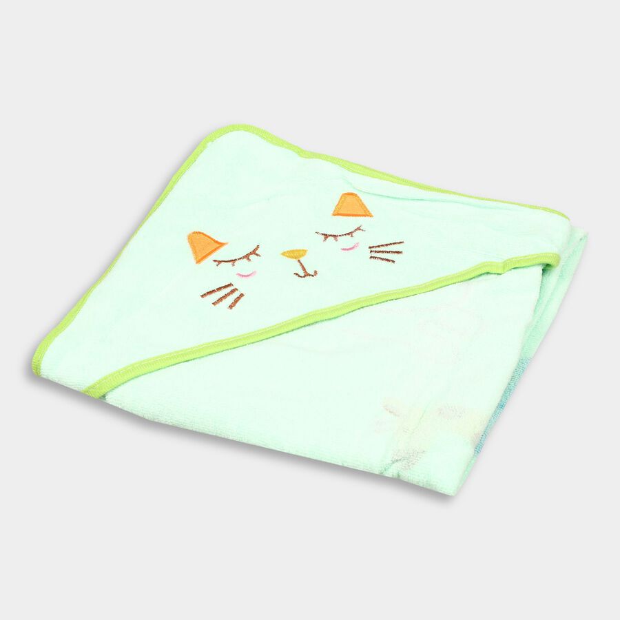 Infants' 100% Cotton Towel, Light Green, large image number null