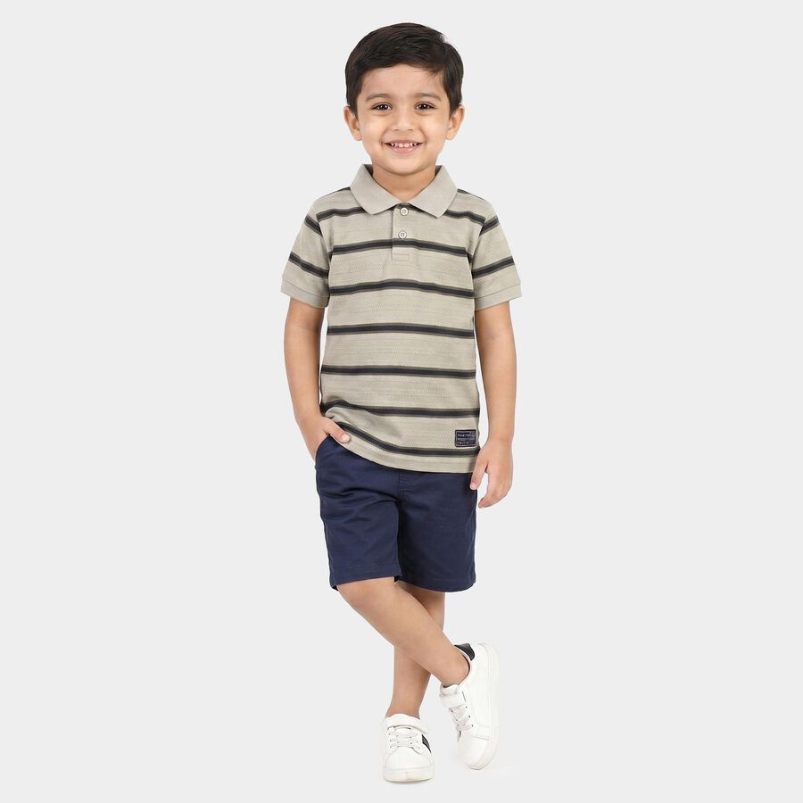 Boys Light Green Polo Neck Polo Boys T-Shirt, हल्का हरा, large