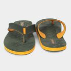 Men Olive Green Slip-On Flip-Flop Slippers, ओलिव, small