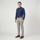 Men's Light Grey Slim Fit Casual Trousers, हल्का ग्रे, small