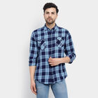 Cotton Checks Casual Shirt, गहरा हरा, small image number null