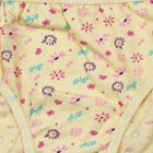 Girls Yellow Regular Fit Printed Panty, पीला, small
