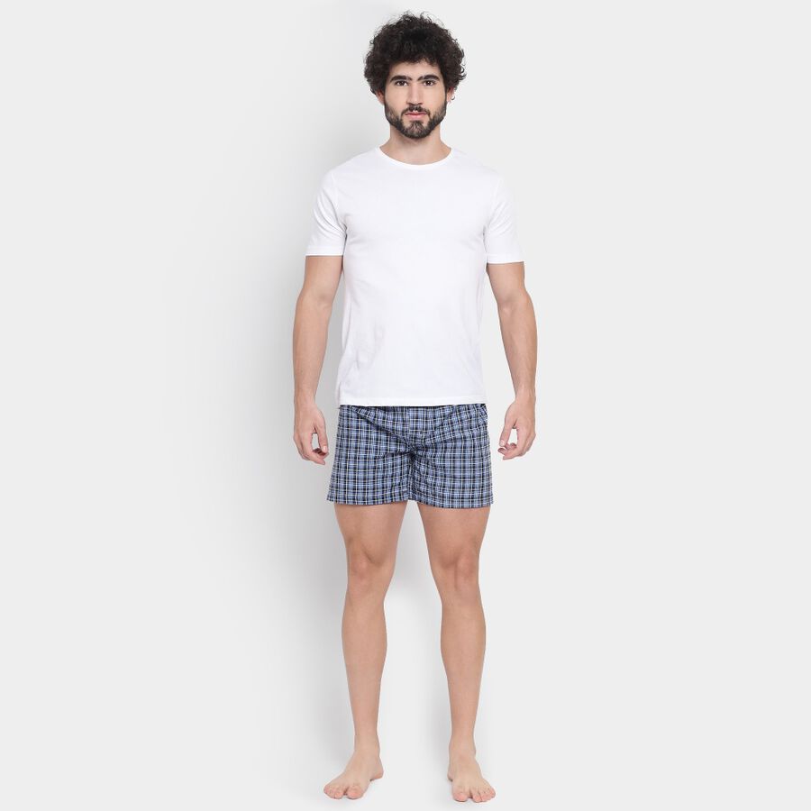 Men's Boxers, Navy Blue, large