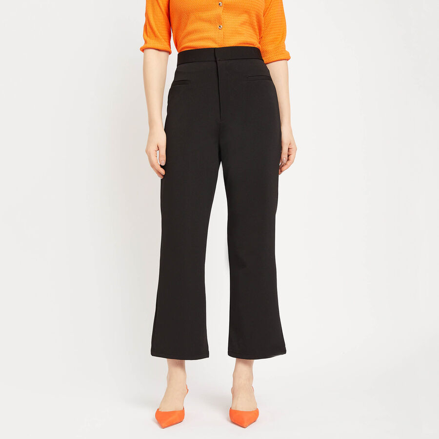Solid Trousers, Black, large image number null