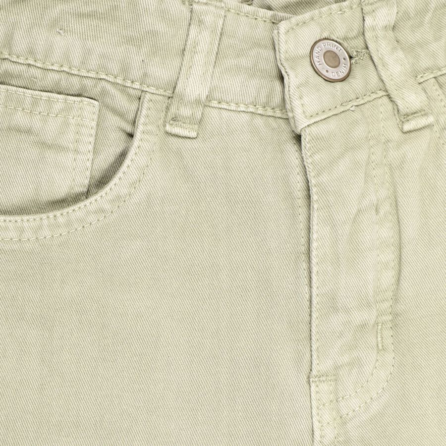 Girls' 100% Cotton Jeans, Light Green, large image number null