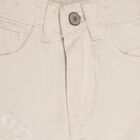 Girls' Light Beige Wide Leg Buttoned Jeans, गहरा पीला, small image number null