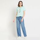 Ladies' Round Neck T-Shirt, Blue, small image number null