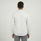 Men's White Casual Shirt, सफ़ेद, small