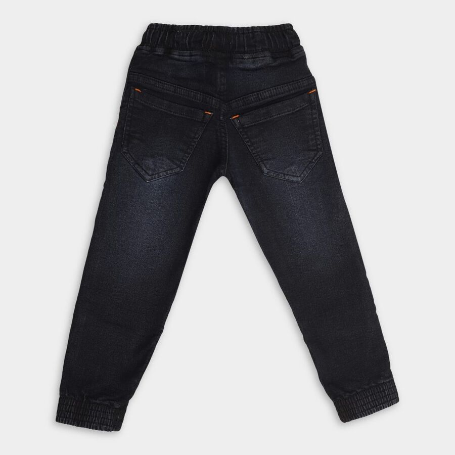 Boys Slim Fit Jeans, Black, large image number null