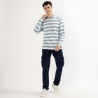 Men's Muted Sage Green Crew Neck Casual T-Shirt, एक्वा, small image number null