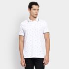 Men's Collared Half Sleeves T-Shirt, White, small image number null