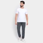 Men's Slim Fit Casual Trousers , गहरा हरा, small image number null