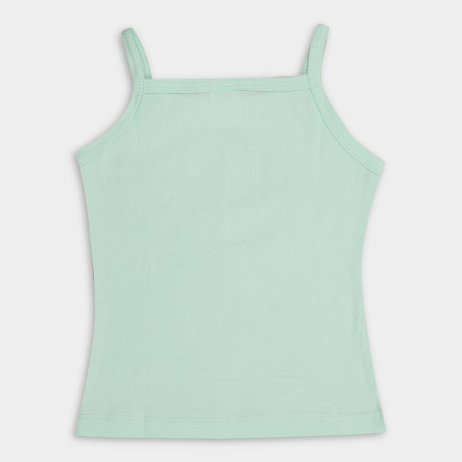 Girls' 100% Cotton Vest (Pack of 2), White, large image number null