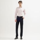 Men's Light Pink Cut Away Collar Slim Fit Formal Shirt, Pink, small image number null