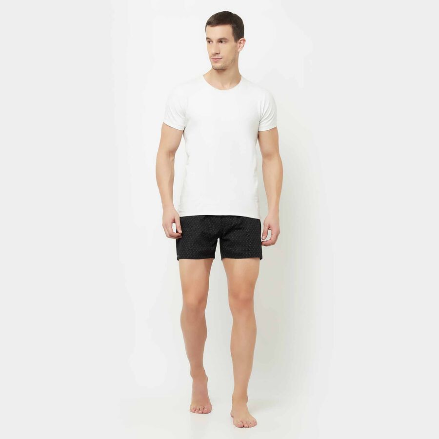 Cotton Printed Boxers, Black, large image number null