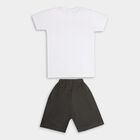 Boys' 100% Cotton Knit Baba Suit, चारकोल, small image number null