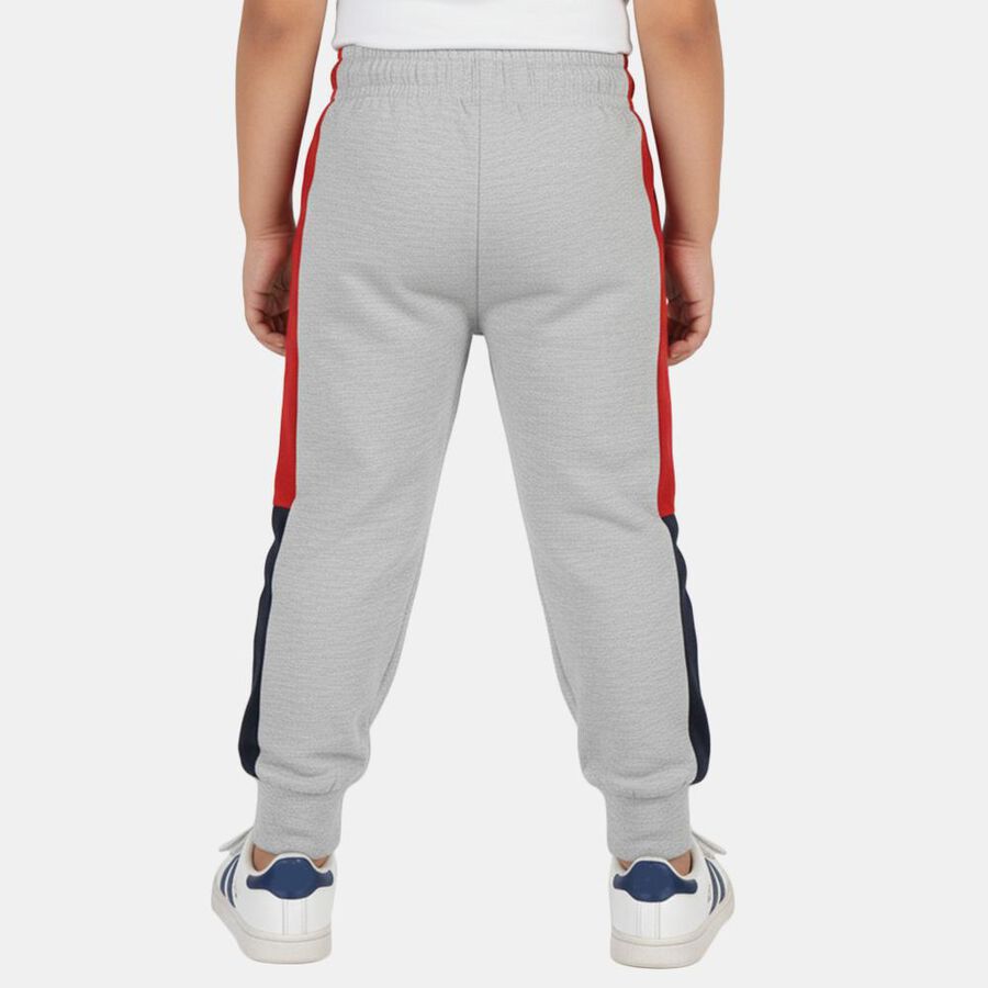 Boys' Grey Regular Fit LA Printed Pyjama, Light Grey, large