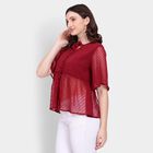 Ladies' Shirt , वाइन, small image number null
