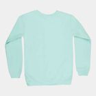 Girls Regular Round Neck Sweatshirt, Light Green, small image number null