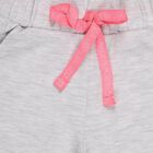 Girls' Light Grey Cartoon Printed Jogger Pyjama, मिश्रित हल्का ग्रे, small image number null