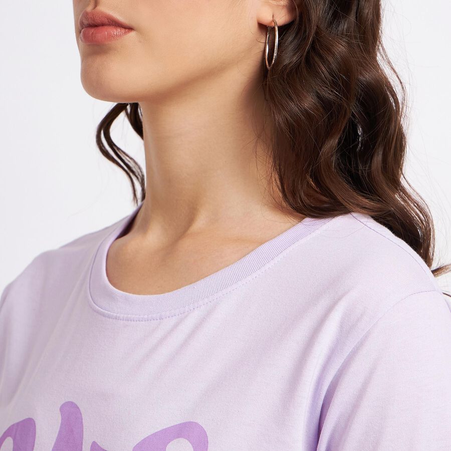 Round Neck T-Shirt, Lilac, large image number null