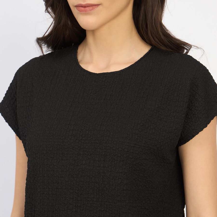 Ladies'  Crop  Top, Black, large image number null