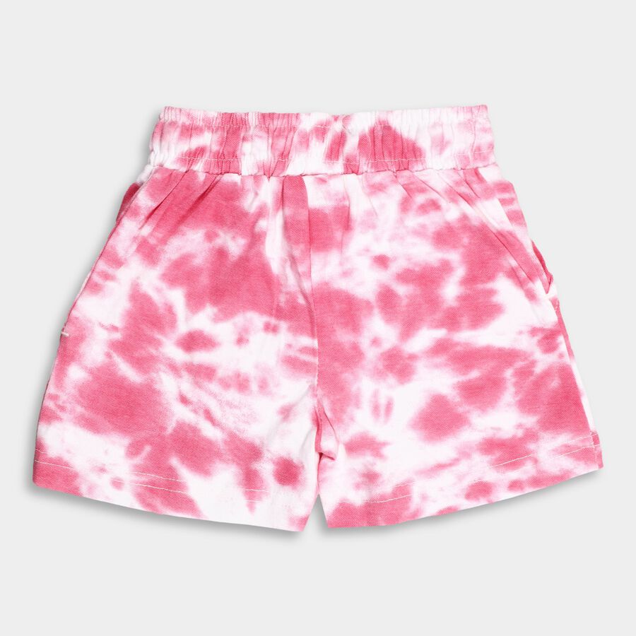 Girls' 100% Cotton Shorts, Pink, large image number null
