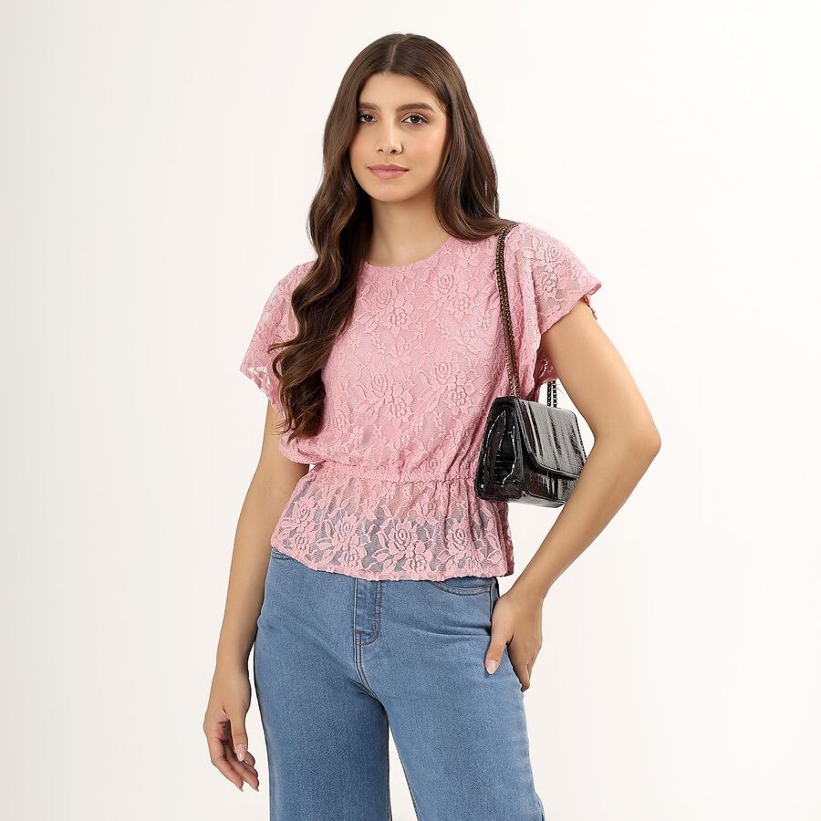 Ladies' Top , गुलाबी, large