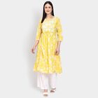 Ladies' 100% Cotton Kurta , Yellow, small image number null