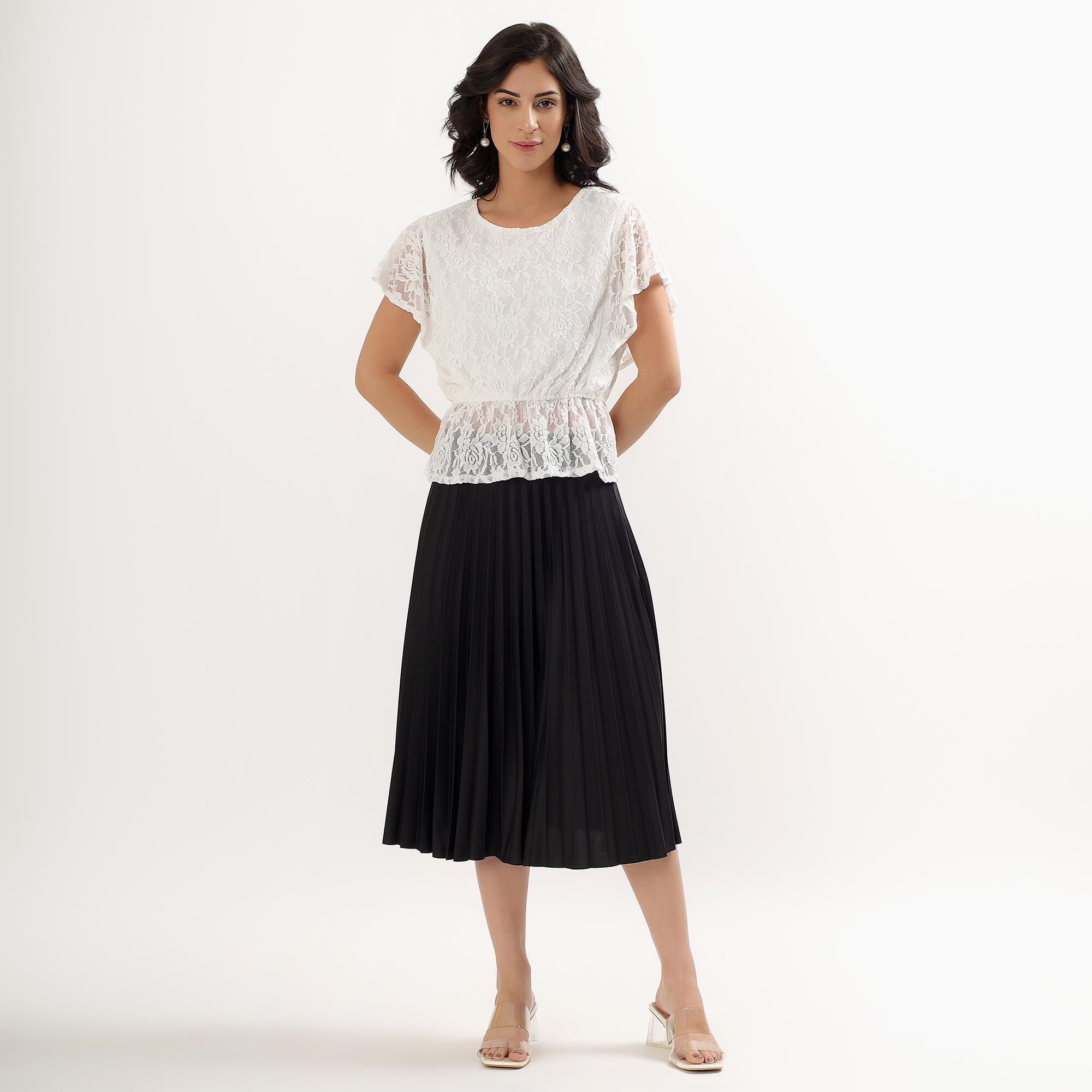 Lucky Charm Ladies' Pleated Skirt | Vishal Mega Mart India