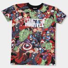 Boys' Half Sleeves T-Shirt , Black, small image number null