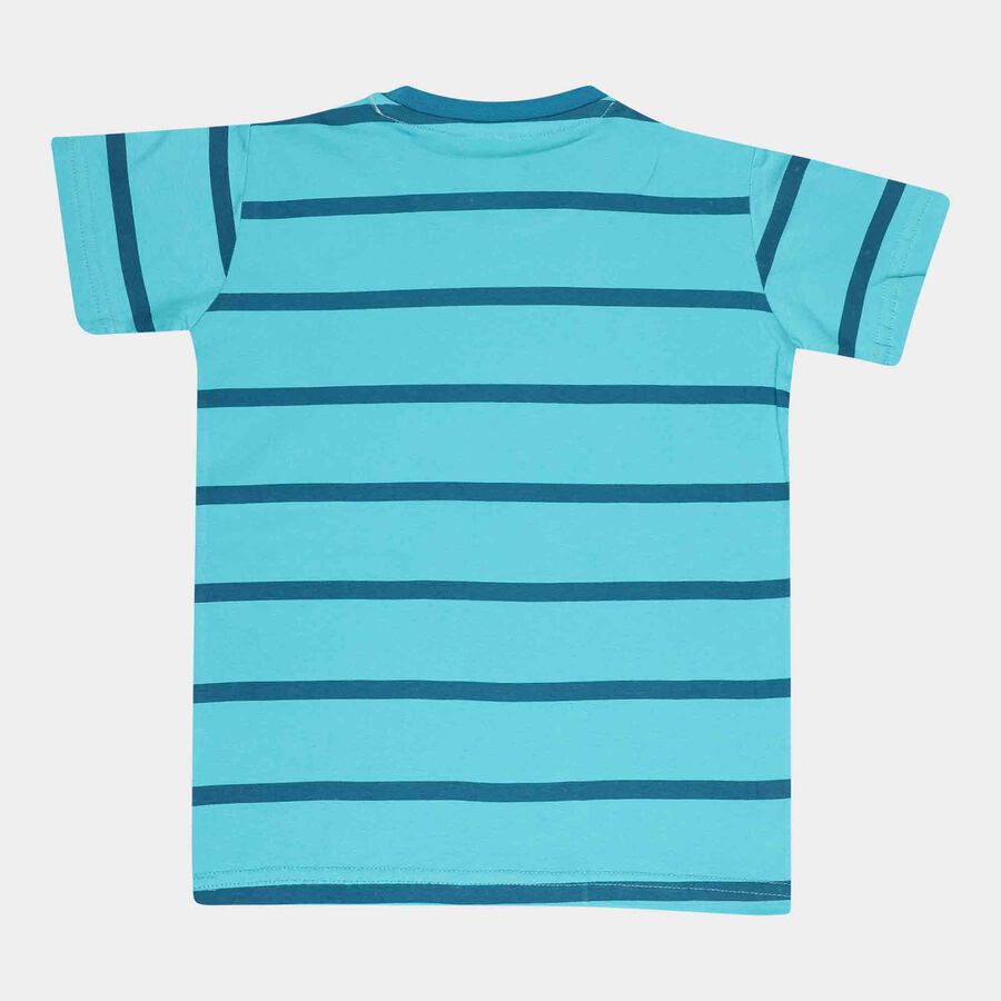 Striped T-Shirt, Light Blue, large image number null
