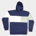Boys Deep Midnight Navy Blue Hoodie Neck Casual Sweatshirt, नेवी ब्लू, small image number null