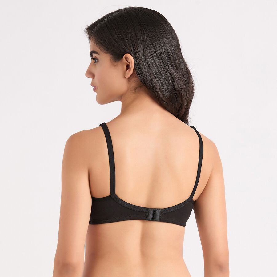 Ladies' Non-Padded Bra, काला, large image number null