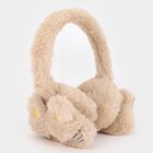 Girls' Soft Beige Cat Design Earmuffs, Assorted, small image number null