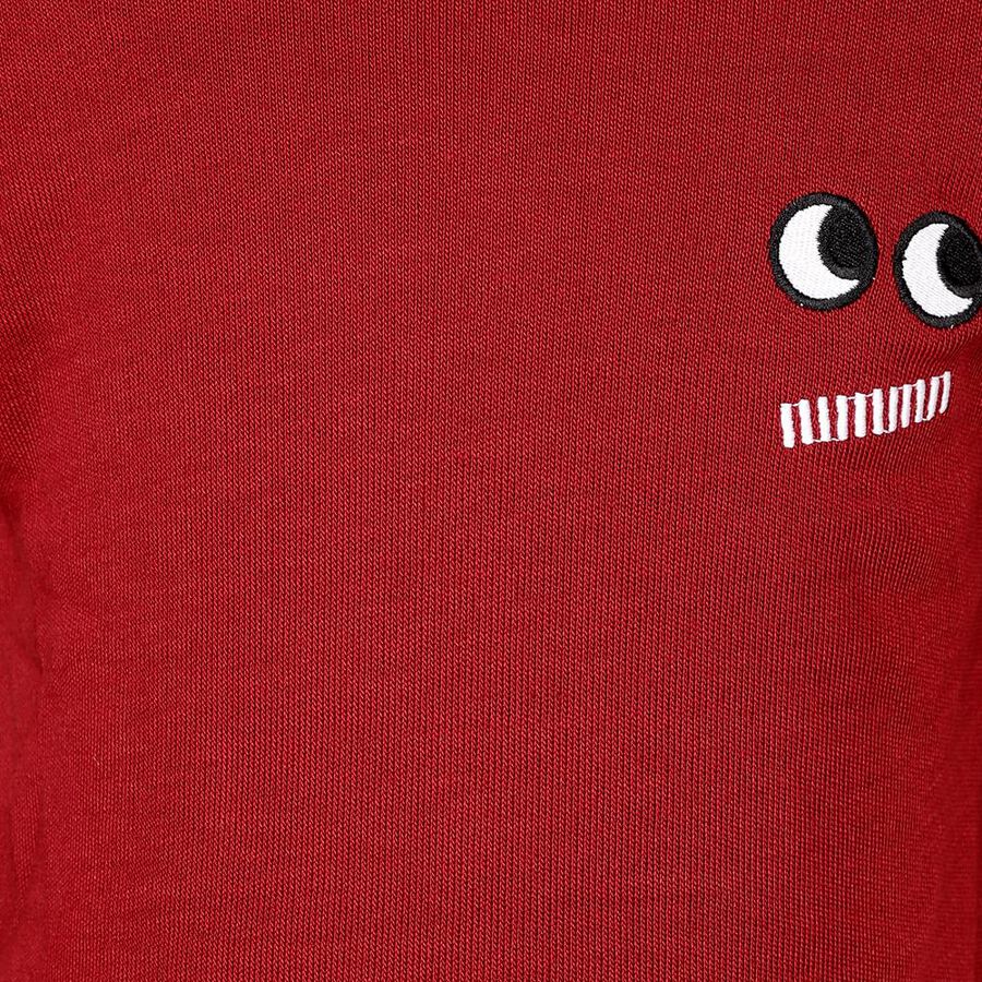 Boys Rich Crimson Red Turtleneck Casual Pullover, मरून, large image number null