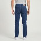 Men's Blue Slim Fit Classic Five Pocket Jeans, Mid Blue, small