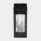 Men's White Striped Pack of 3 Handkerchief, White, small
