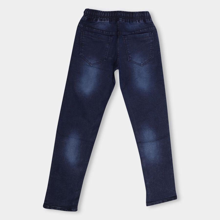 Boys' Basic Jeans, Mid Blue, large image number null