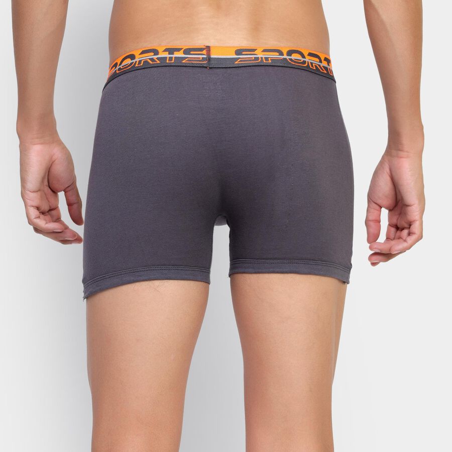 Men's 100% Cotton Trunks , Dark Grey, large