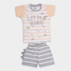 Infant Boys' 100% Cotton Baba Suit , पीच, small image number null
