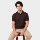Men's Wine Polo Neck Polo T-Shirt, Wine, small