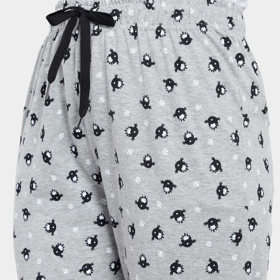 All Over Print Pyjama, Melange Light Grey, large image number null
