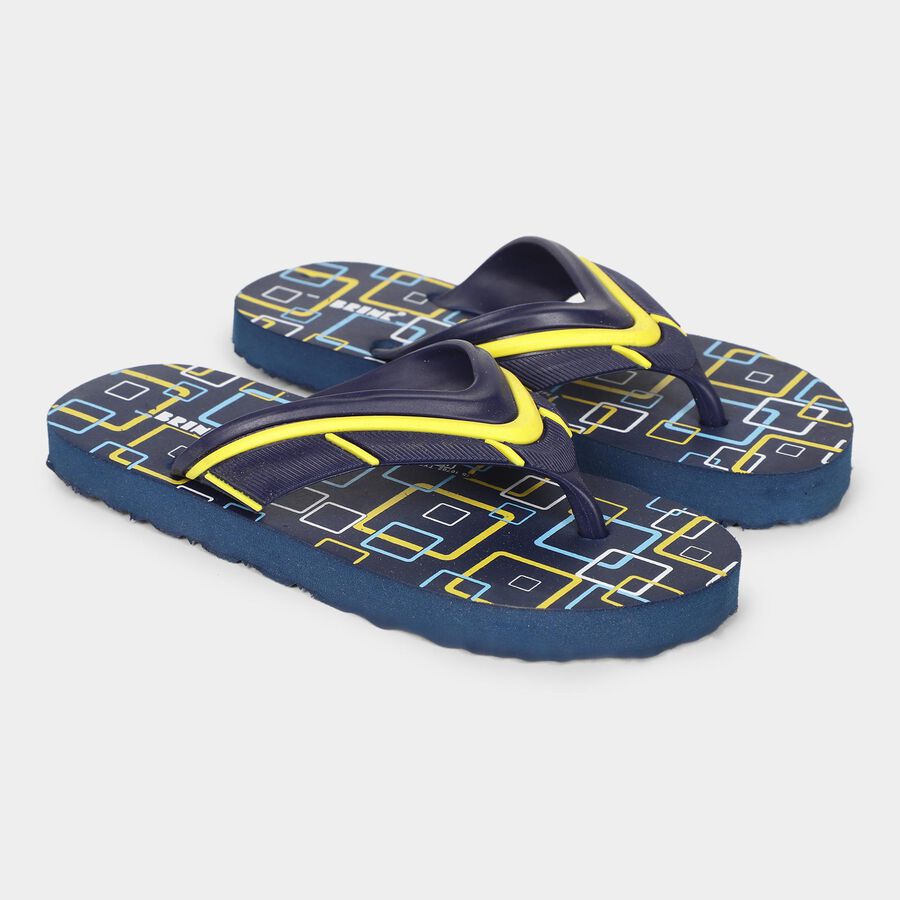 Boys' Slipper, Navy Blue, large image number null